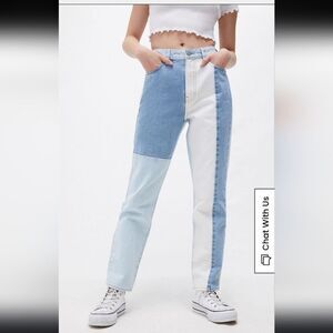 GUC PacSun Eco Hopper Patch Mom Jeans